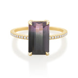 Watermelon Tourmaline & Diamond Protection Ring