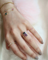 Lilac Watermelon Tourmaline Ring