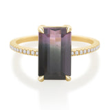 Watermelon Tourmaline & Diamond Protection Ring