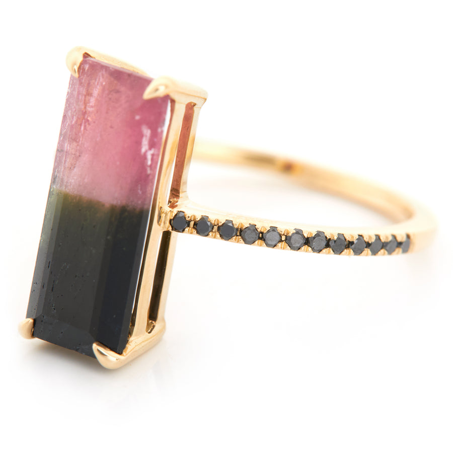 Watermelon Tourmaline Protection ring