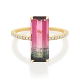 Classic Watermelon Tourmaline Ring