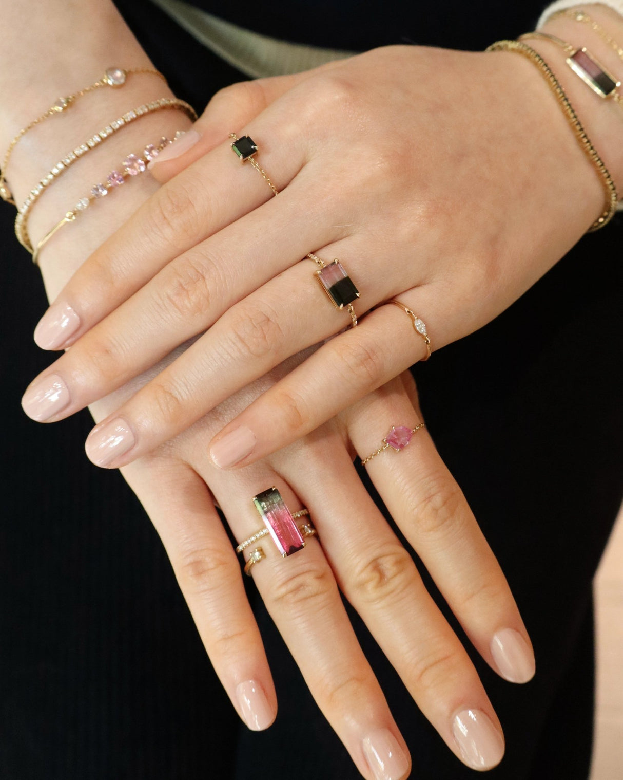 Classic Watermelon Tourmaline Ring