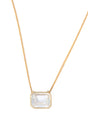 White Topaz Leya Necklace 18k gold handmade fine jewelry
