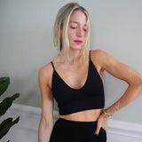 White Topaz Leya Necklace 18k gold handmade fine jewelry on model