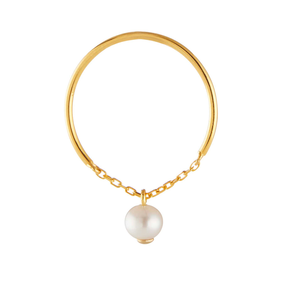 Yi Collection x Opening Ceremony June Pearl Ring: Silver with 14k gold plating