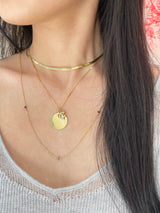 Zodiac Dragon Pendant Necklace on model 3