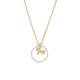 Zodiac Horse Pendant Necklace