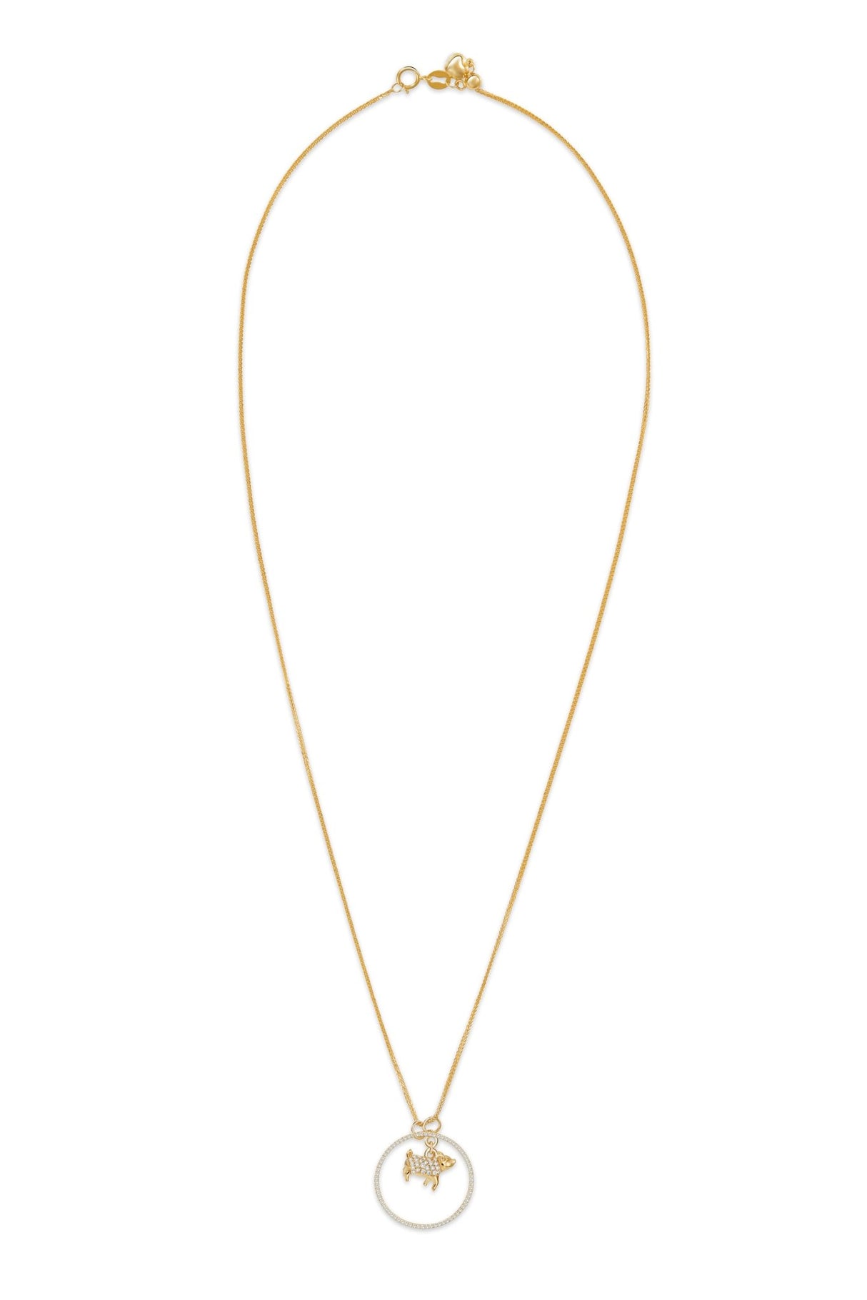 Zodiac Pig Pendant Necklace 1