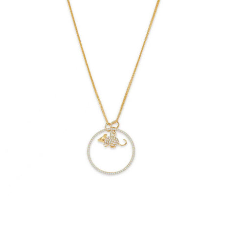 Zodiac Rat Pendant Necklace