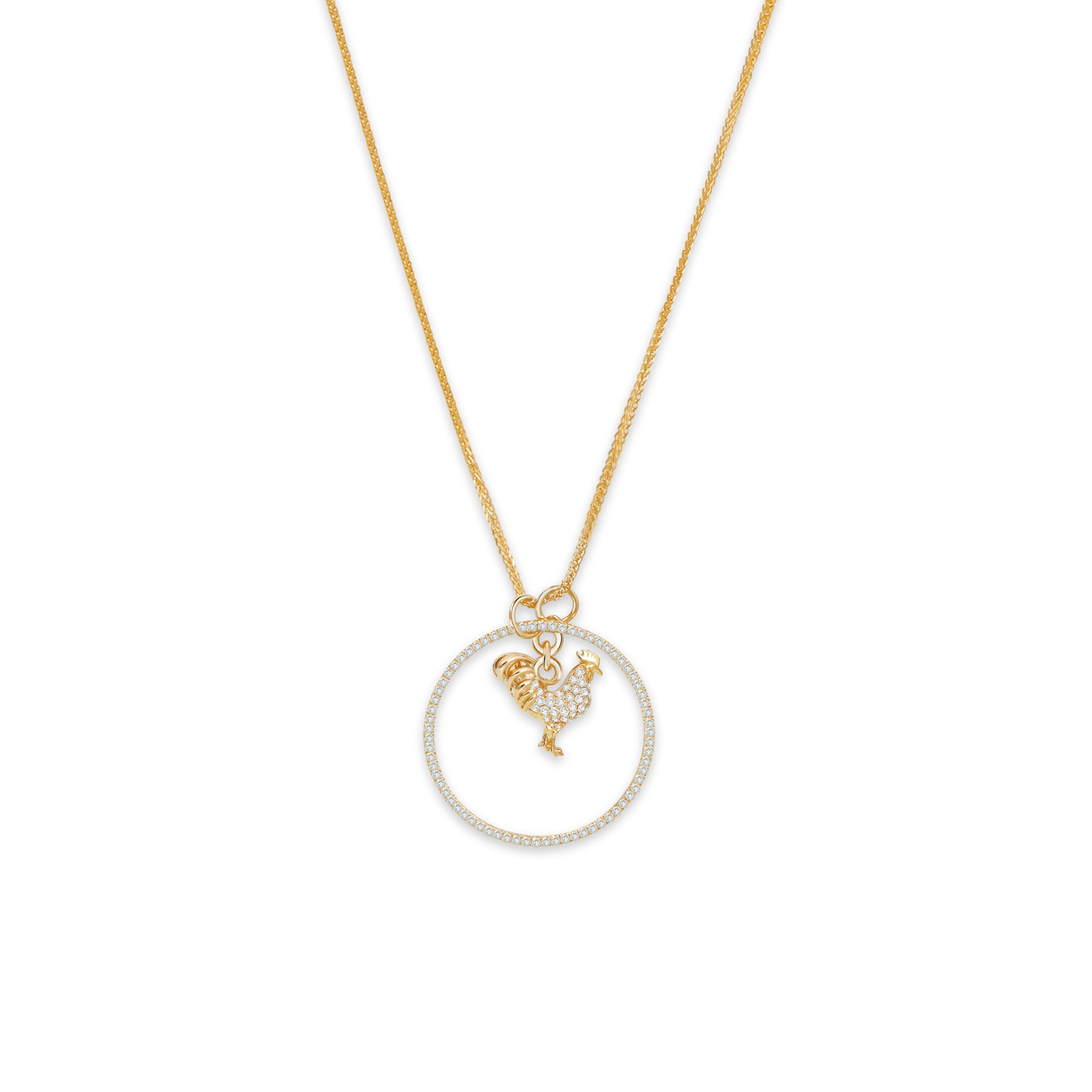 ✨️一点物✨️六芒星Pendant Zodiac Rooster Pendant Necklace – YI COLLECTION