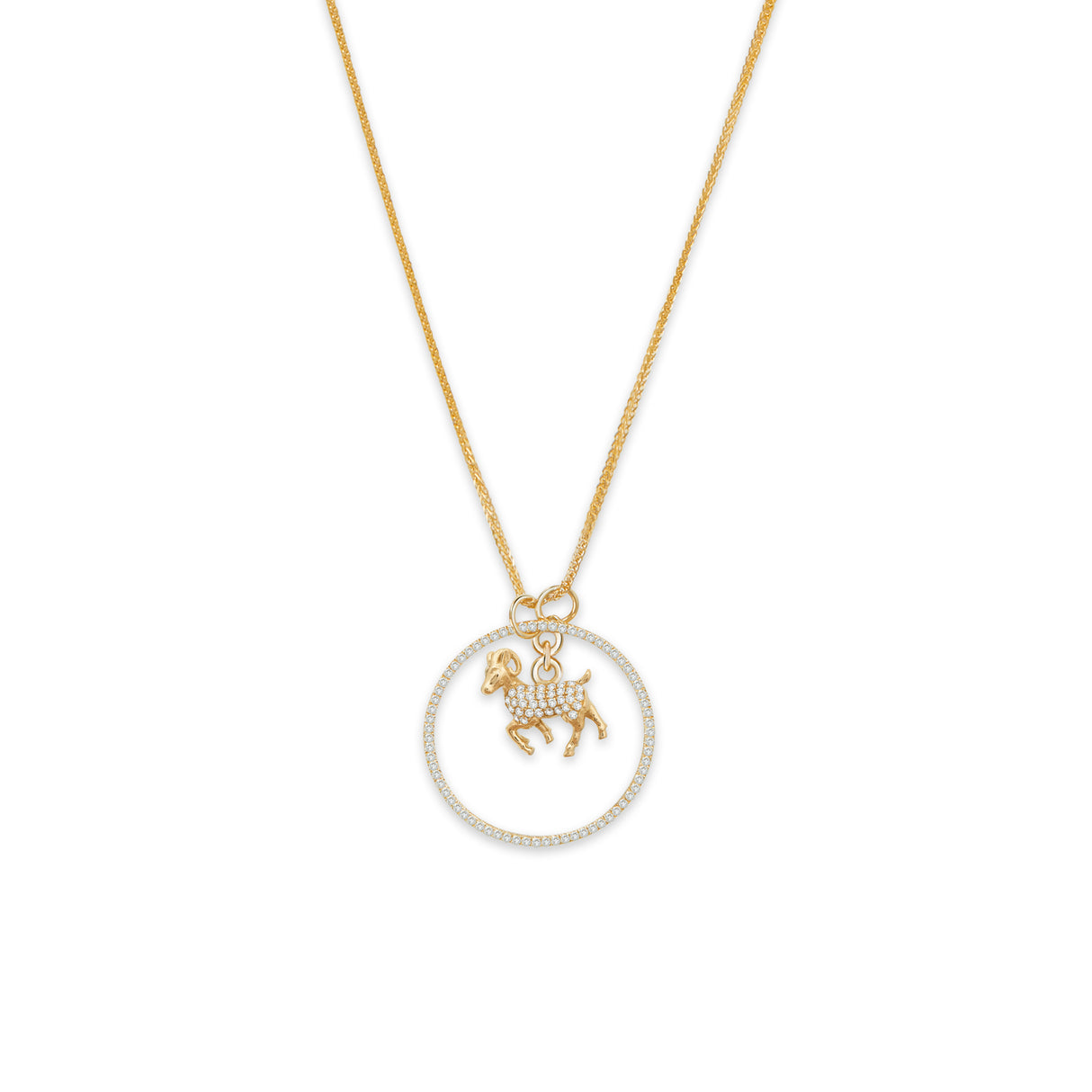 Zodiac Sheep Pendant Necklace