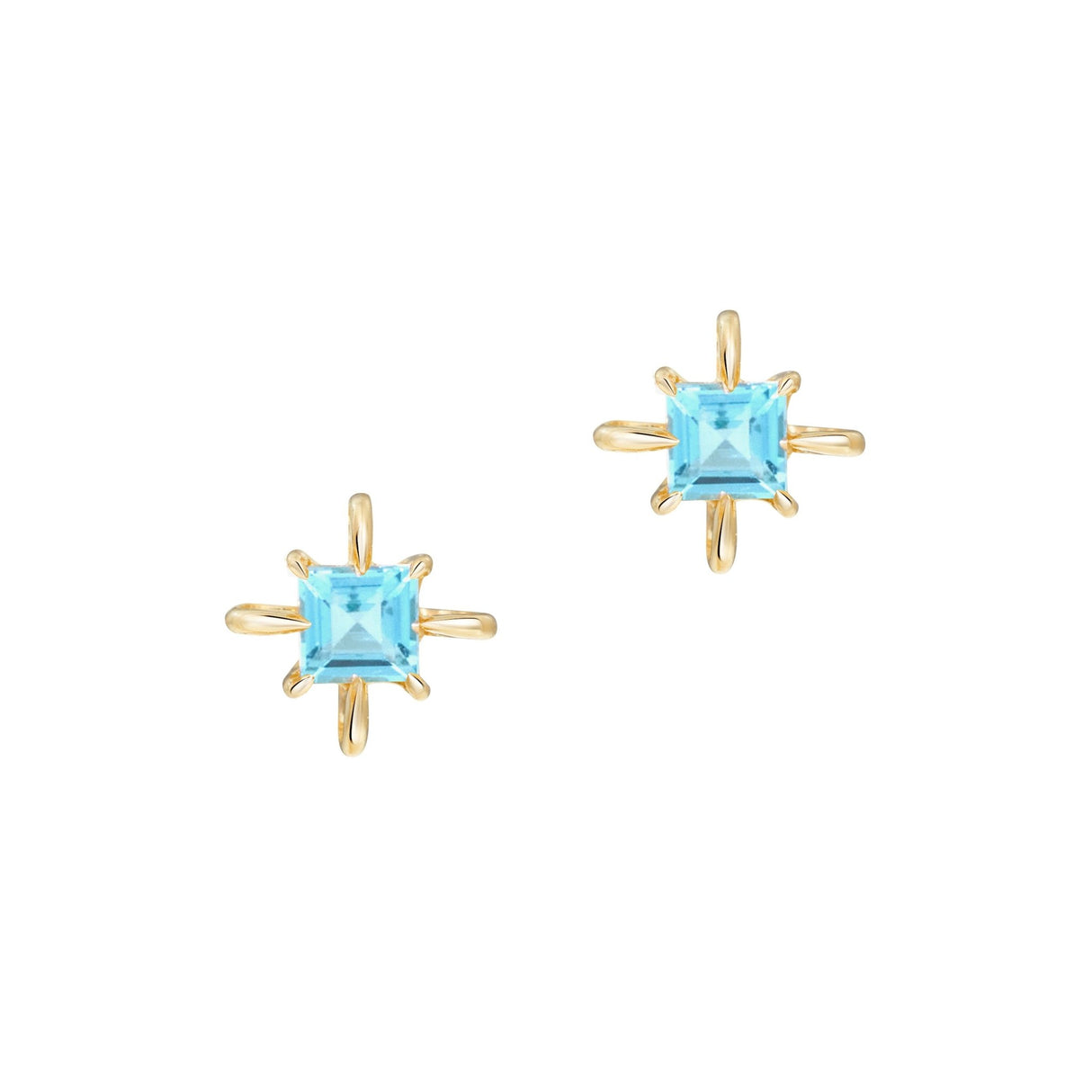December Birthstone Topaz Studs
