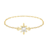 Diamond Birthstone Petite Circle Diamond Ring 14k gold stackable ring