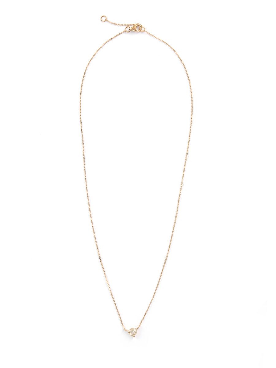 Diamond trillion rose cut necklace