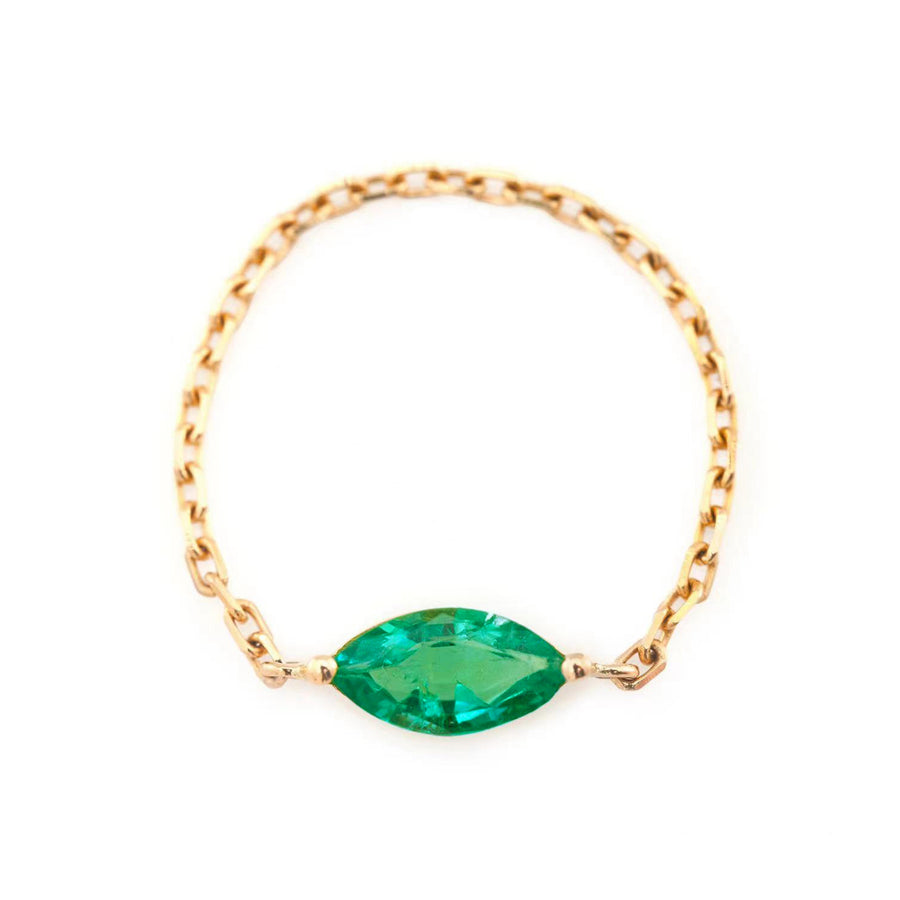 Emerald Marquise Supreme Chain Ring
