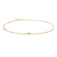 emerald_diamond_dot_bracelet_18K_Gold_stackable_design