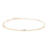 Petite Diamond & Gemstone Dot Bracelets