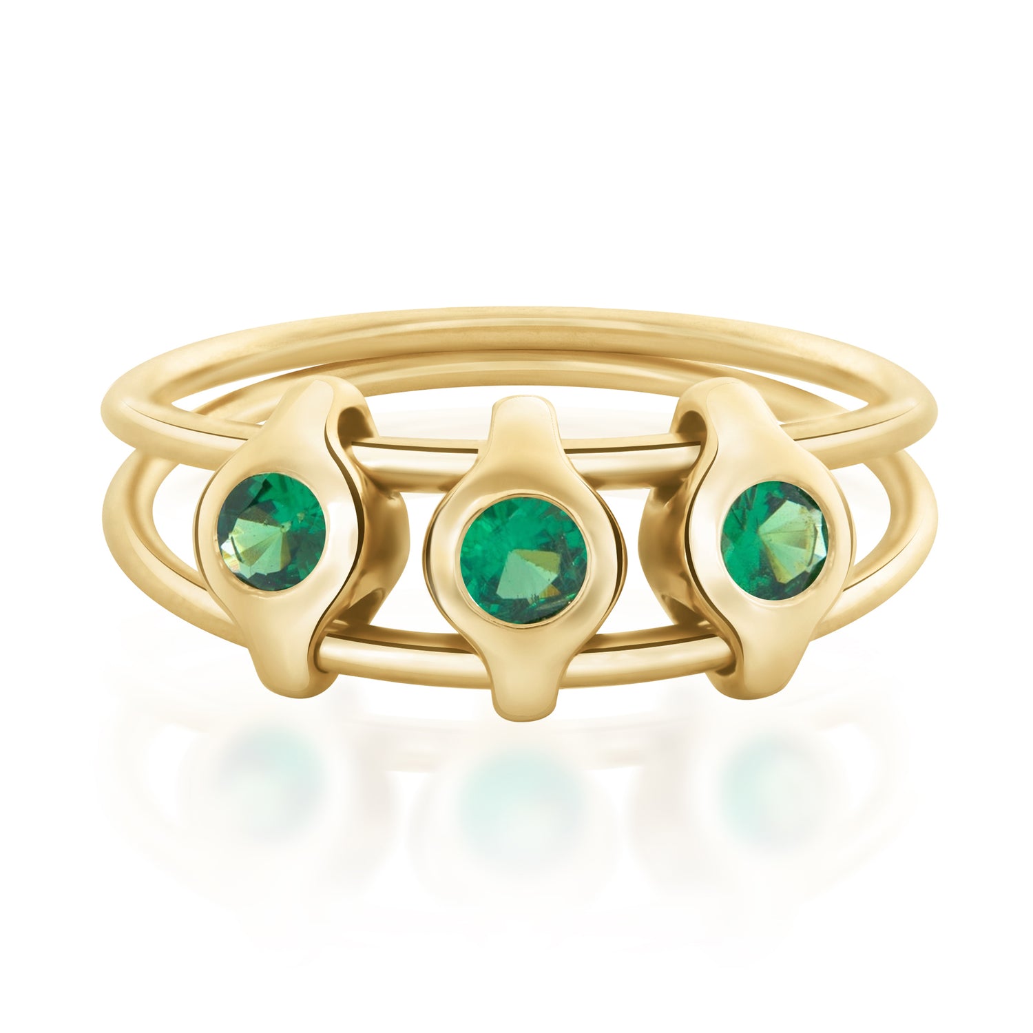 orbit_tsavorite_ring 18K gold stackable ring