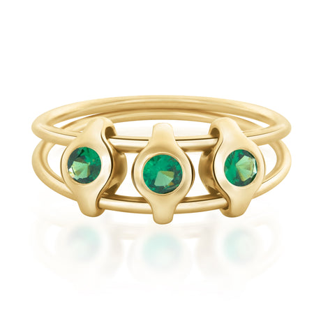 orbit_tsavorite_ring 18K gold stackable ring