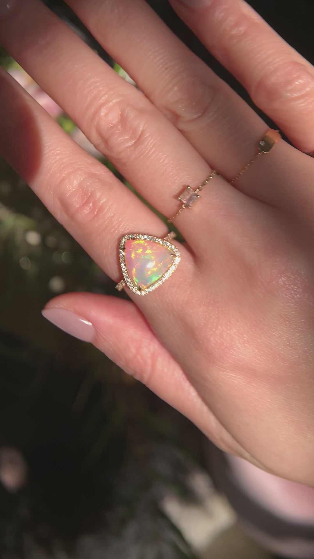 Opal & Diamond Ring