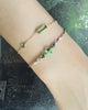 Green Tourmaline & Spinel Diamond Compass Bangle
