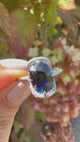 Ceylon Color Change Sapphire Aurora Ring platinum engagement ring on model