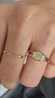 Diamond & Ruby Eternal Ring 18k gold engagement ring video