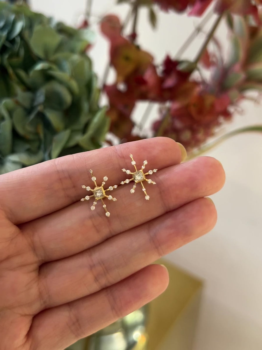 Diamond Starburst Earrings