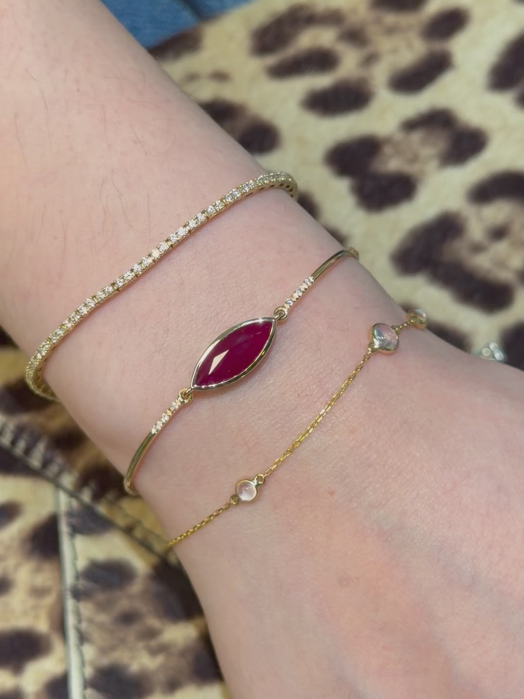Ruby Marquise & Diamond Supreme Bangle