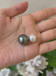 Tahitian & Akoya Pearl Necklace 18k gold handmade fine jewelry
