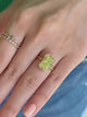 Yellow Chrysoberyl Aurora Ring