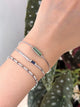 Green Tourmaline Bangle ( PT900) Stackable design
