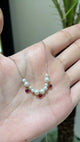 Pearl & Ruby Anastasia Necklace 18k gold handmade fine jewelry