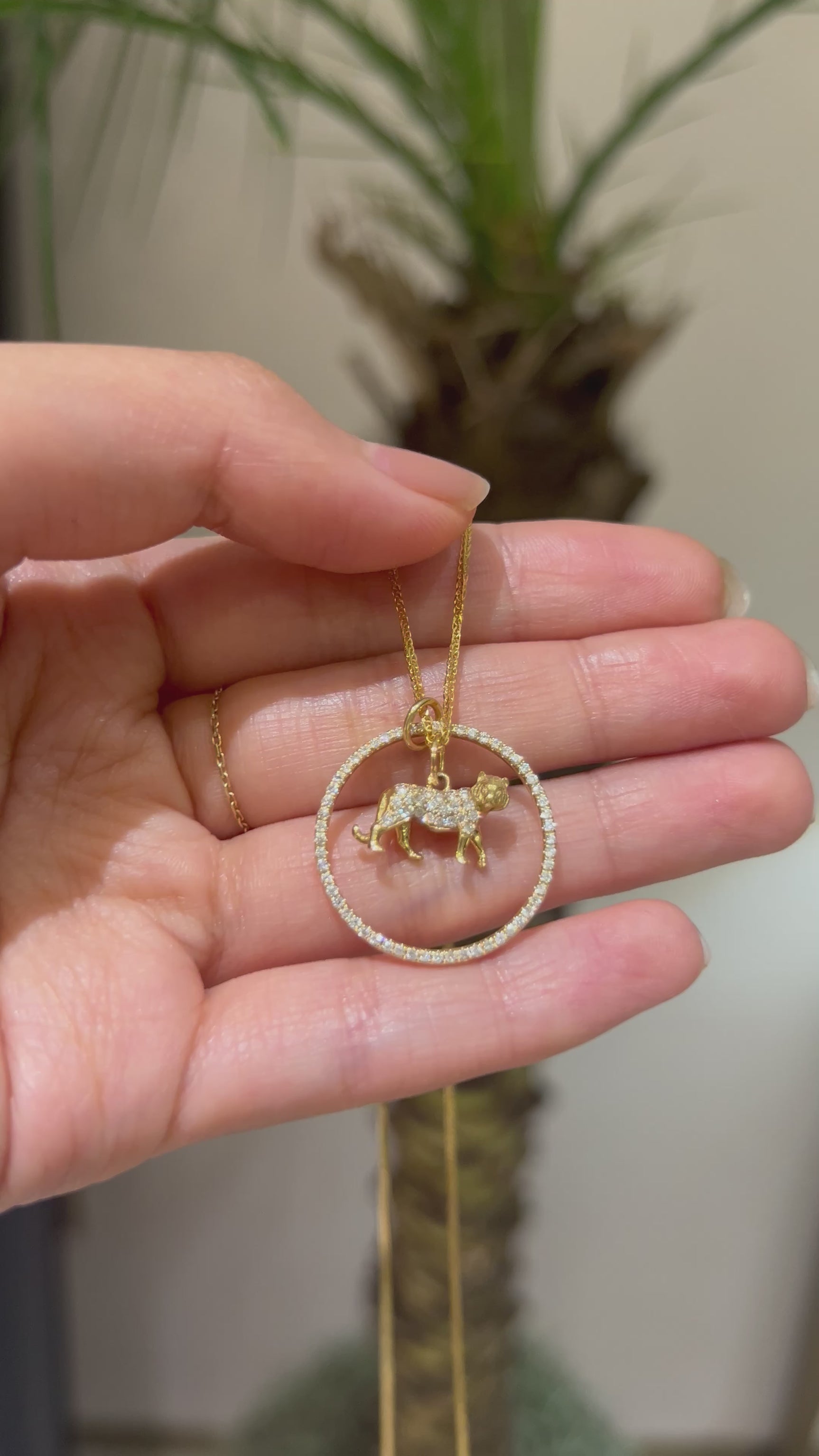 Zodiac Tiger Pendant Necklace