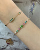 Lagoon Tourmalines & Pink Spinel Compass Bangle