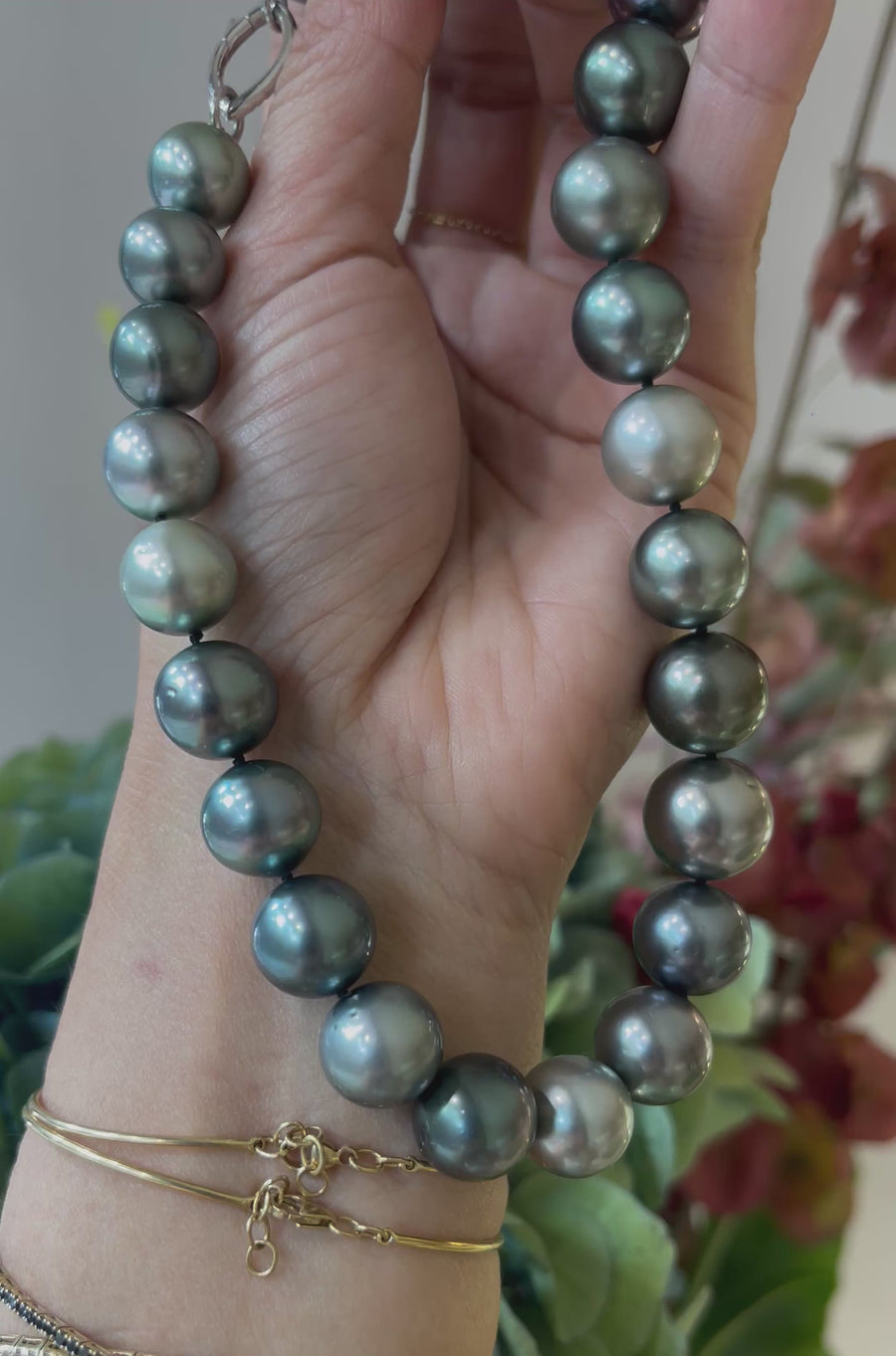 Tahitian Pearl & Diamond Persephone Choker Necklace