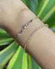 Lavender Spinel & Diamond Compass Bangle