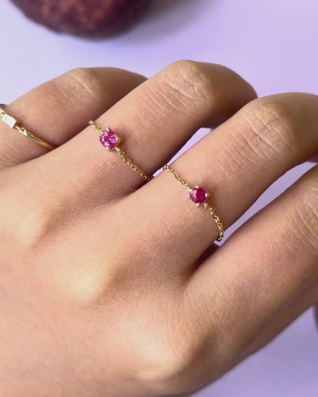 Jedi Spinel Chain Ring