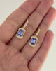 Tanzanite_Aurora_Earrings_18K_gold_handmade_fine_jewelry_on_model_video