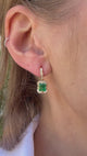 Emerald Asscher Aurora Earrings