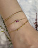 Rubellite Bar Bracelet