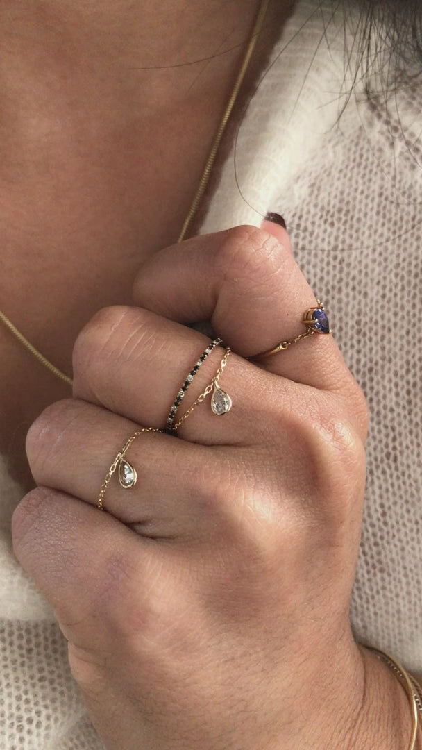 Black & White Diamond Infinite Ring