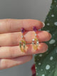 Rhodolite & Yellow Beryl Dewdrop Earrings 18k gold stackable design