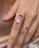 Ombre Raspberry Watermelon Tourmaline Ring