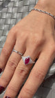 Siam_Ruby_Diamond_Apex_Ring_18K_WG_Engagement_Ring_on_video