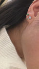 Opal & Emerald Dot Studs