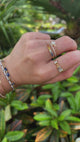 Sapphire Duo Bracelet 18k gold stackable design