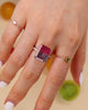 Raspberry_Watermelon_Supreme_Tourmaline_Bar_Ring_18K_gold_engagement_ring_on_model_video