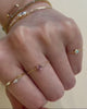 Pink Tourmaline Heart Chain Ring