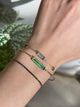 Green Tourmaline Supreme Bar Bangle 18K gold stackable design